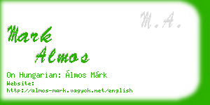mark almos business card