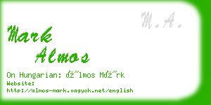 mark almos business card
